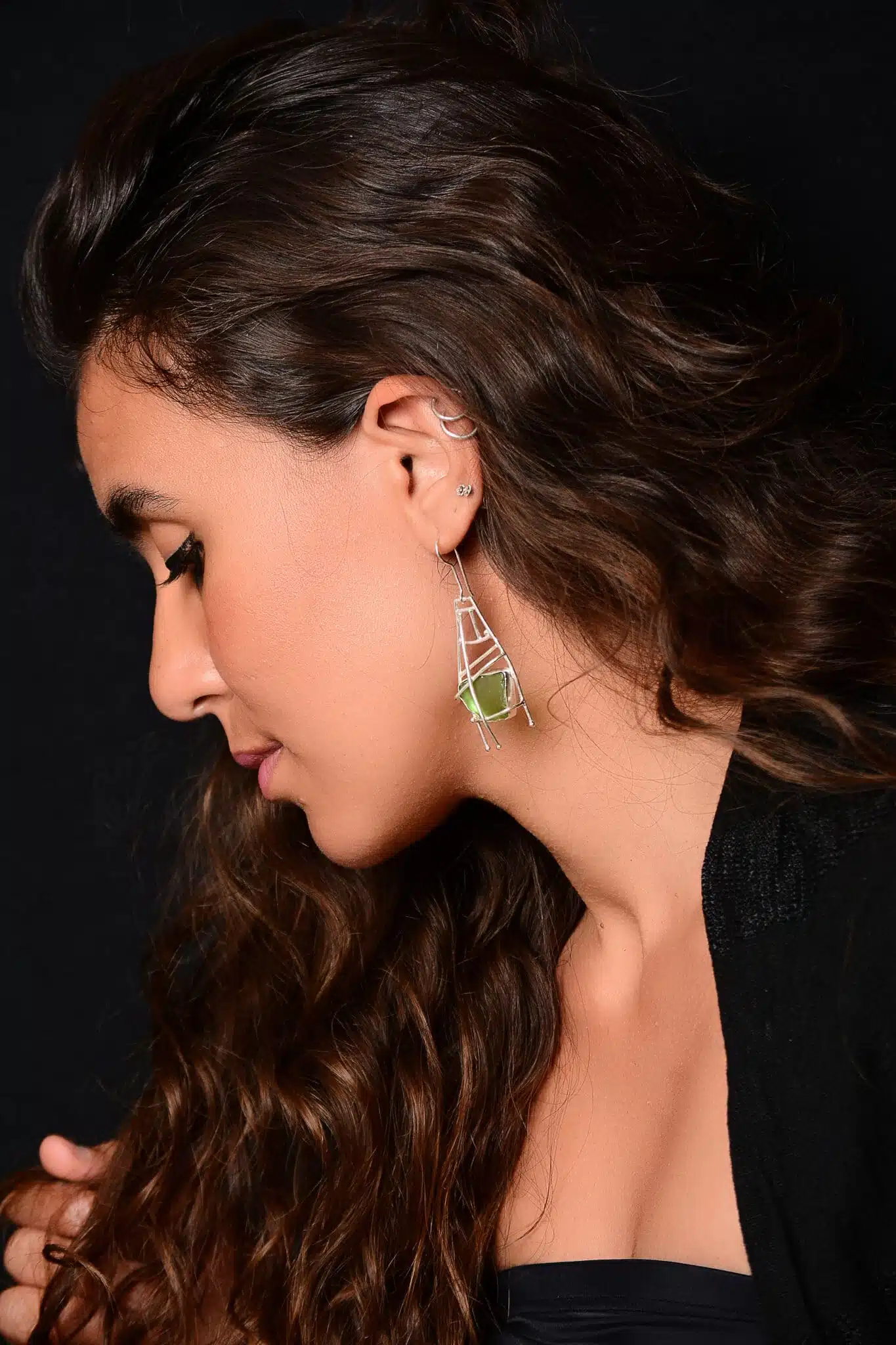 Handmade Sterling Silver sea glass Pendant (code 574) 5 DSC 2913 copy 2 scaled