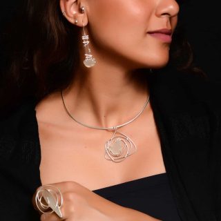 Handmade Sterling Silver Sea glass set