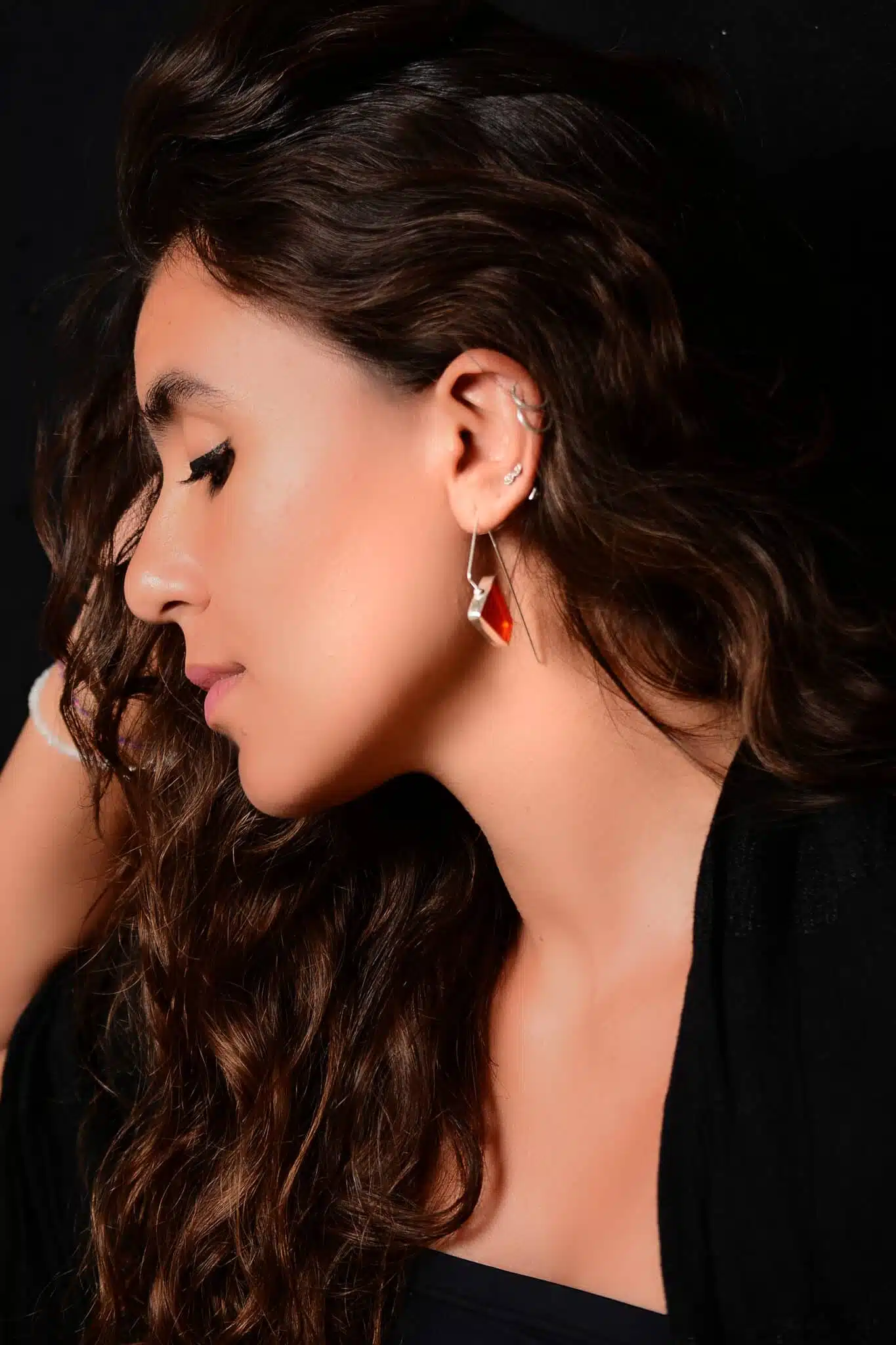 Handmade Sterling Silver- Sea glass earrings (code594) 3 DSC 2997 copy scaled