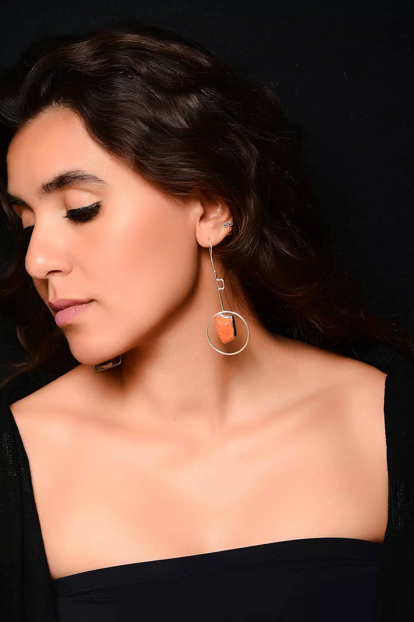 Handmade Sterling Silver sea glass Earrings (code 602) 5 DSC 3053 copy scaled