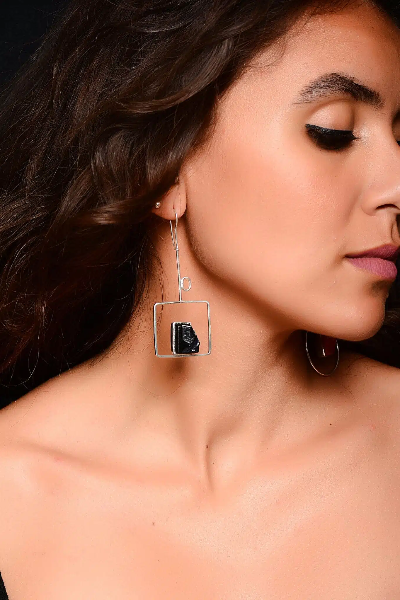 Handmade Sterling Silver sea glass Earrings (code 602) 3 DSC 3059 copy scaled