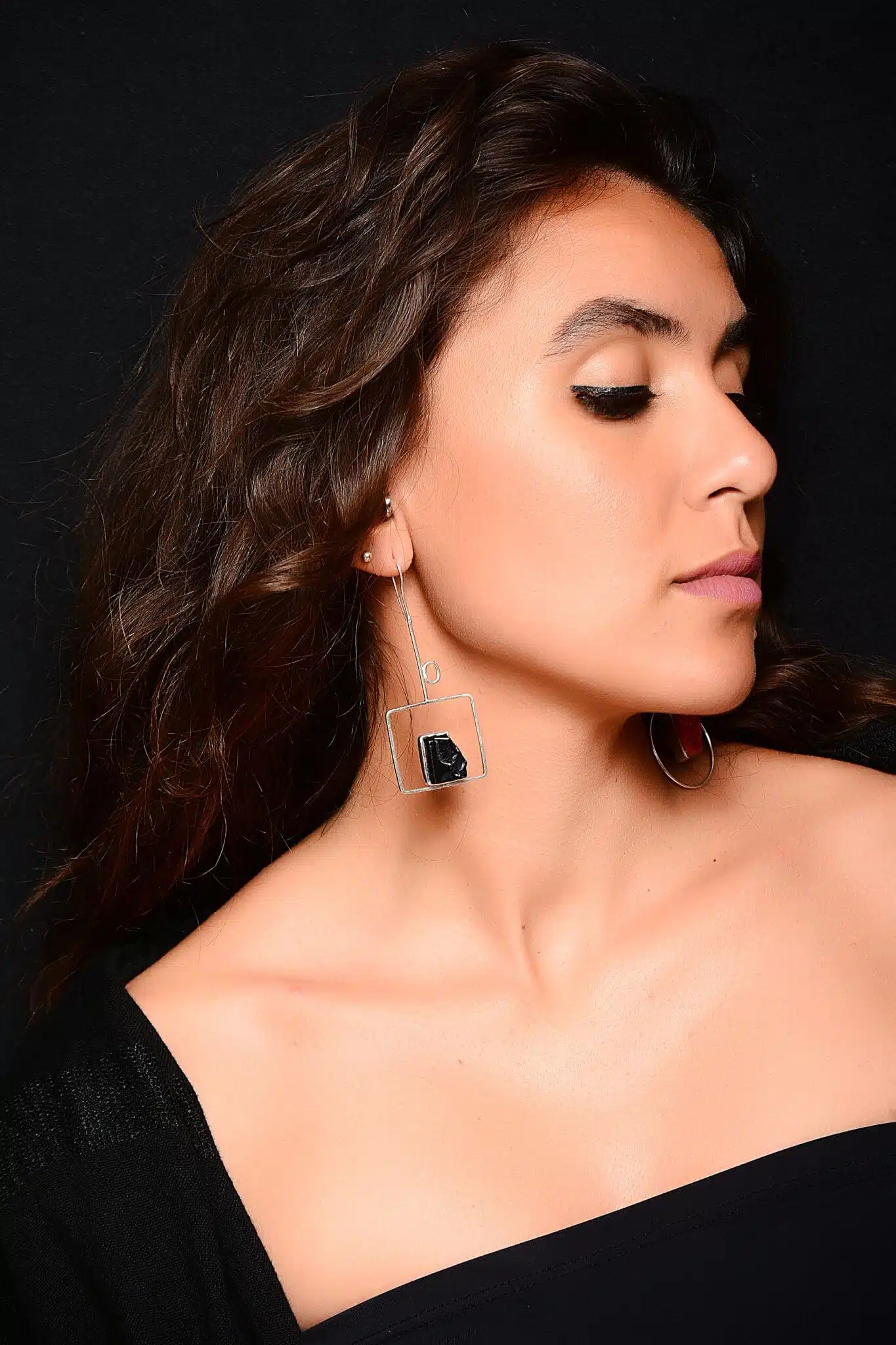 Handmade Sterling Silver sea glass Earrings (code 602) 4 DSC 3061 copy scaled