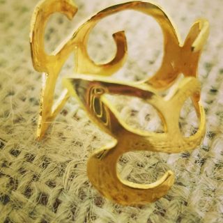 Copper three petal flower set