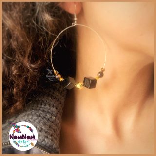 Energy Healing Gold plated Earrings for protection & letting go