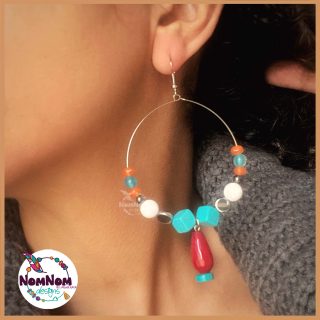 Stylish Handmade jade dangling Earrings