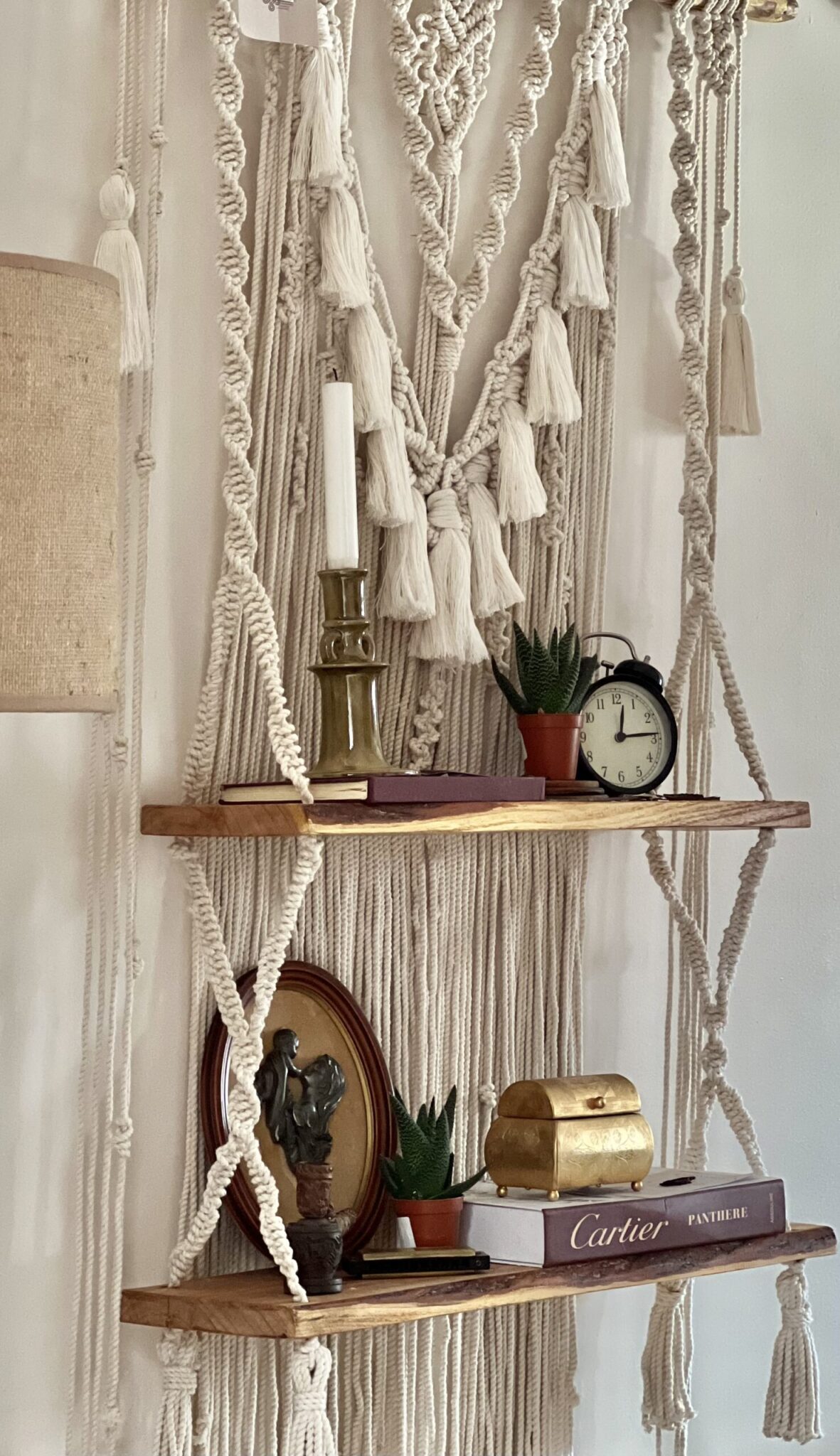 Vintage double shelf wall hanger 2 E0B75593 4082 48B8 950F BCFACB994712 scaled scaled