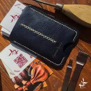 Genuine leather card holder