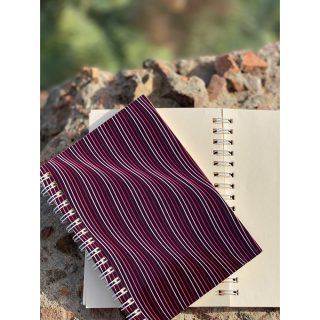 Wave - A6 sketchbook - burgundy