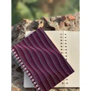 Wave - A6 sketchbook - burgundy