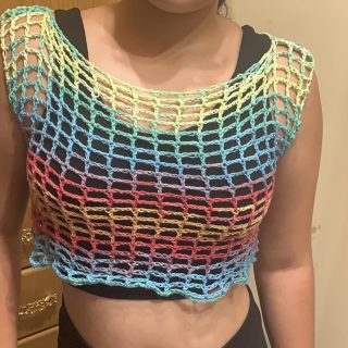 Crochet sleeveless top