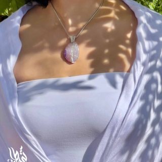 Handmade Sterling Silver Agat Pendant (code 543)