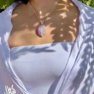 Handmade Sterling Silver Agat Pendant (code 543)