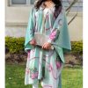 Mint embroidered kimono