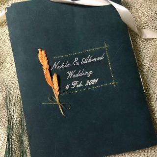 Leather guest book
