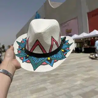 Colorful mandala hat
