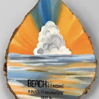 The Beach wall Décor/ Keychain Hanger