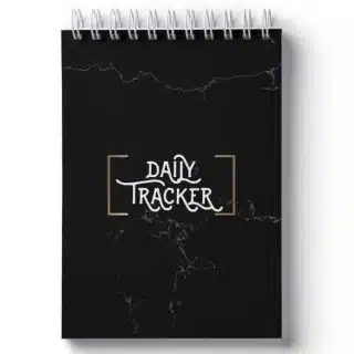 Black daily tracker one months edition