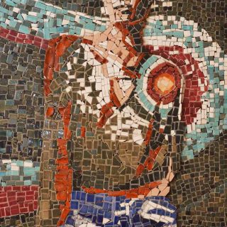 Mosaic abstract figure