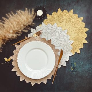 Mandella Leather Placemats, Coasters & Napkin Holders