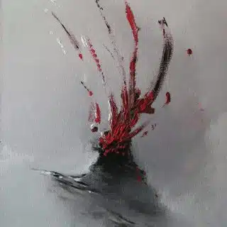 Abstract grey and red