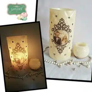 Wedding capitone candle