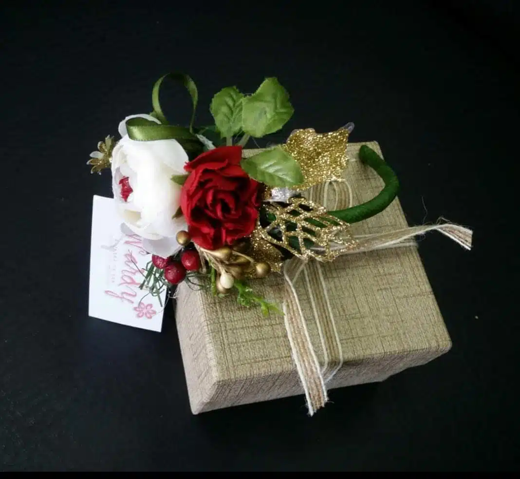 Christmas wrist corsage. 3 FB IMG 1669829243043