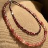 Cherry quartz chocker