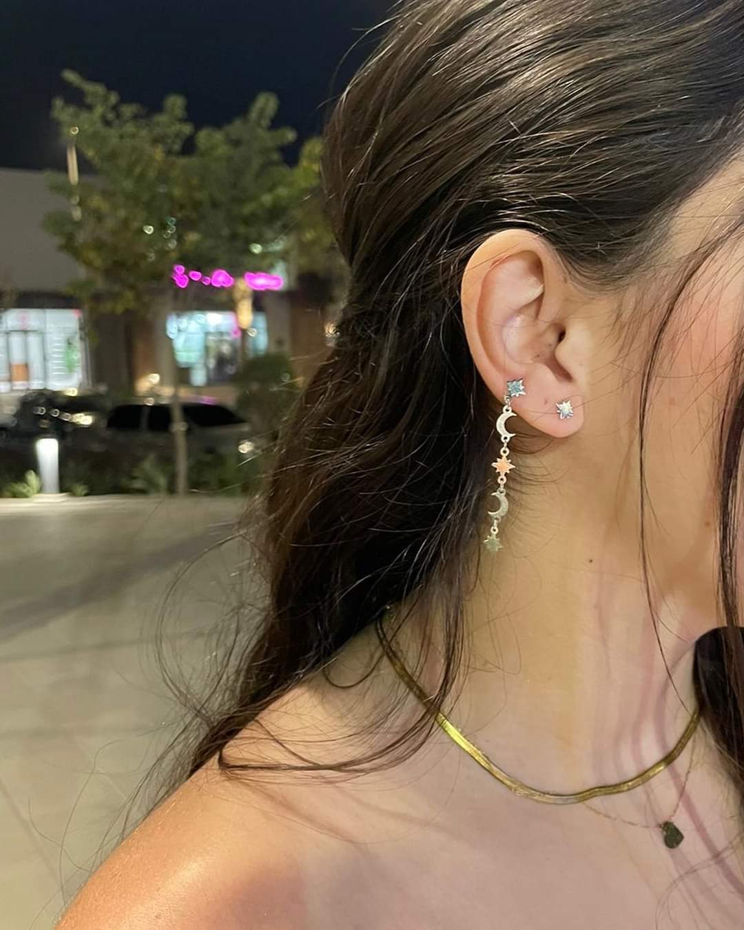 Celestial patterned earrings 1 Celestial patterned earrings