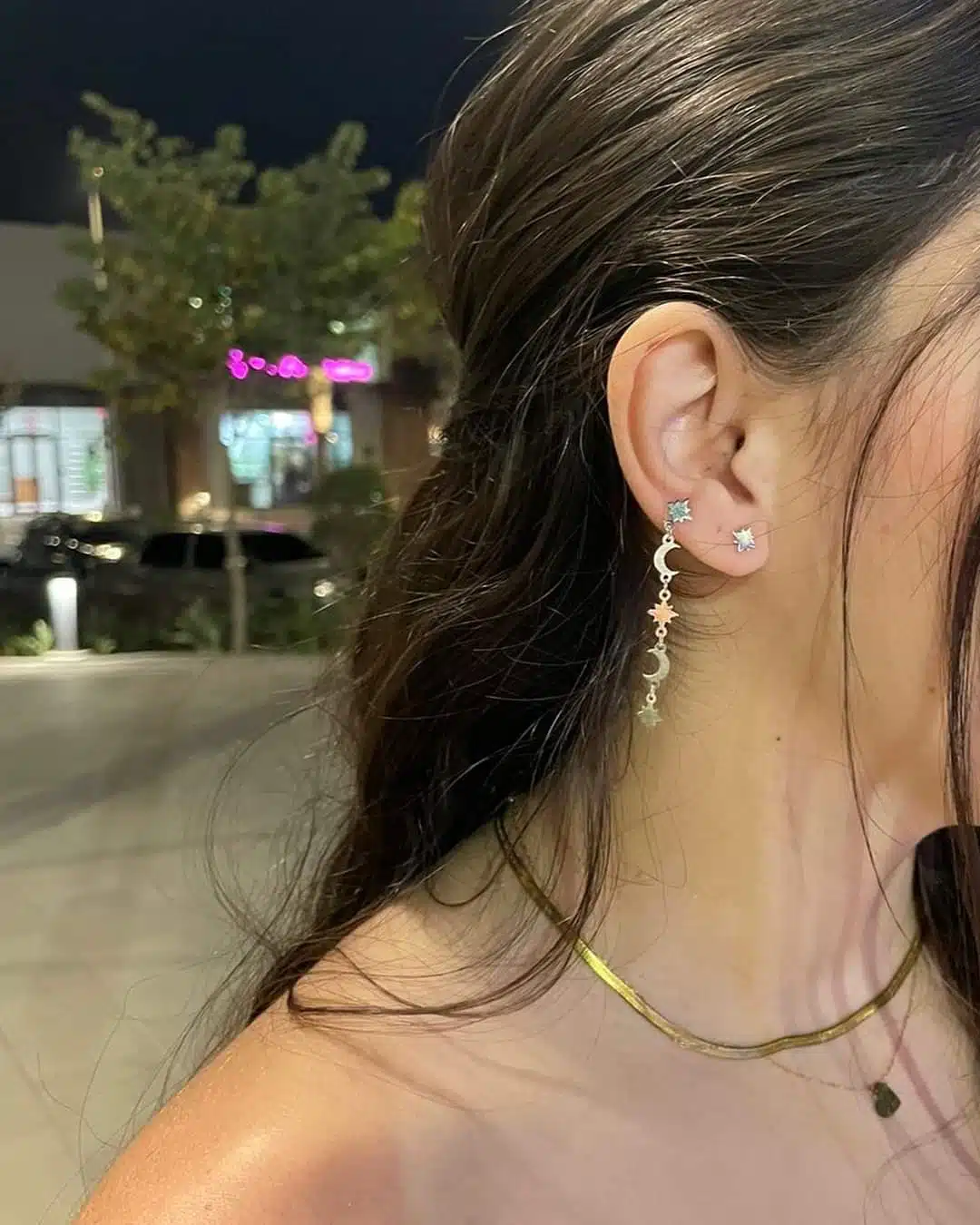 Celestial patterned earrings 1 Celestial patterned earrings