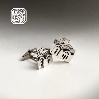 Nubian house cuff links