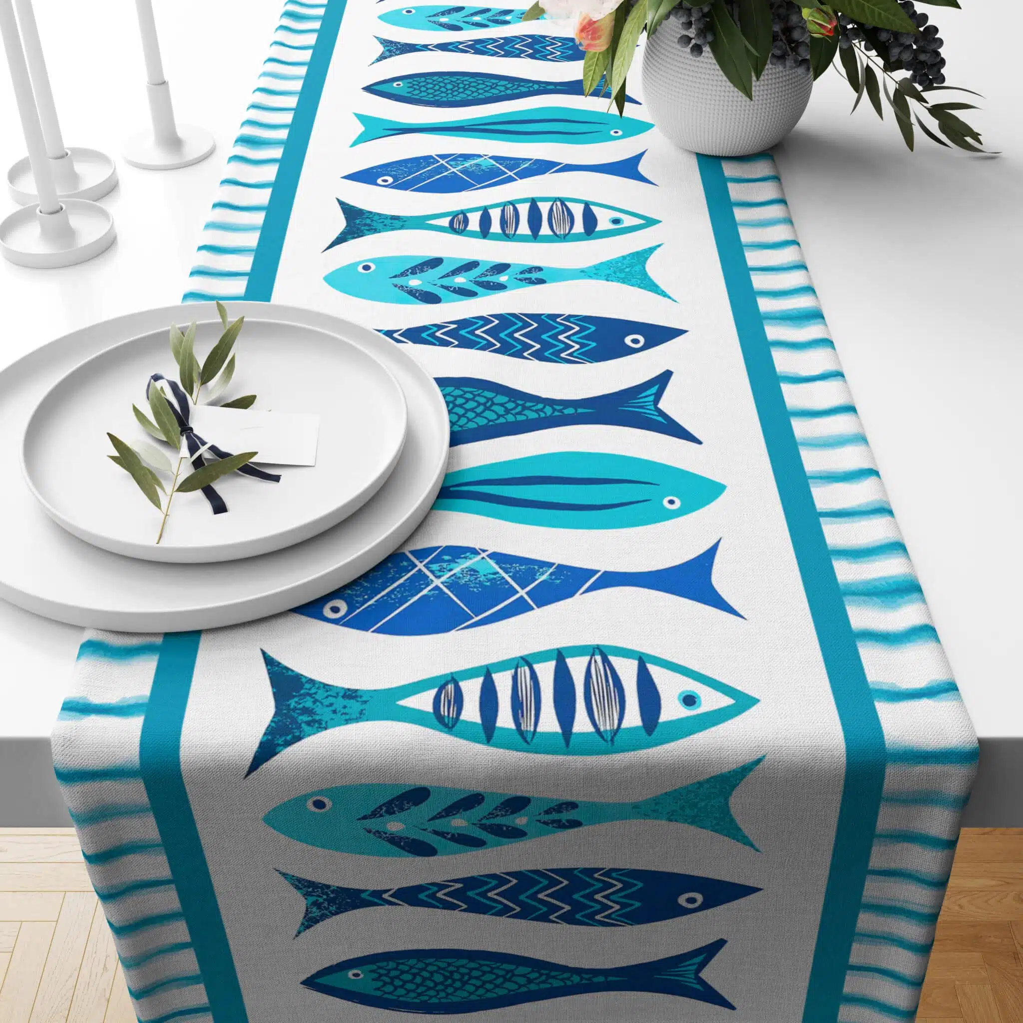 Runner Santorini Sardines 1 Runner Santorini Sardines