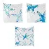 Set of Three towels microfiber 30*30 playful starfish