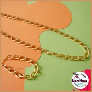 Long Chain Golden matte Necklace & bracelet