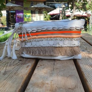 Zan Design Hand Clutch Wavy Orange