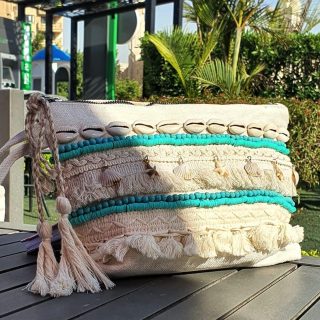 Zan Design Hand Clutch Aqua Greek