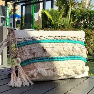 Zan Design Hand Clutch Aqua Greek