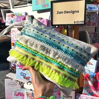 Zan Design Hand Clutch Fun Lime