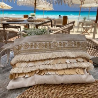 Zan Design Hand Clutch Golden Swirls