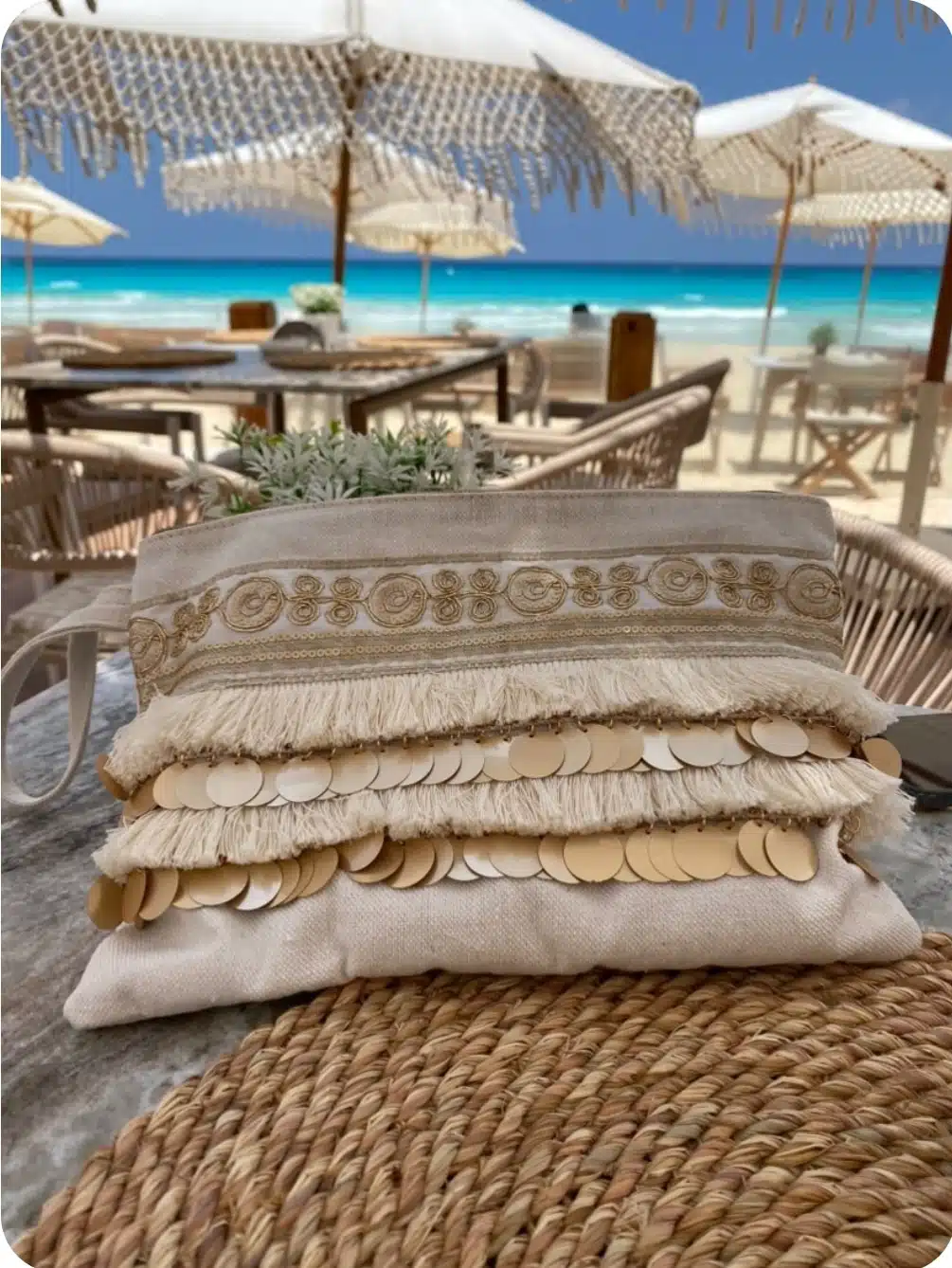 Zan Design Hand Clutch Golden Swirls 1 Zan Design Hand Clutch Golden Swirls