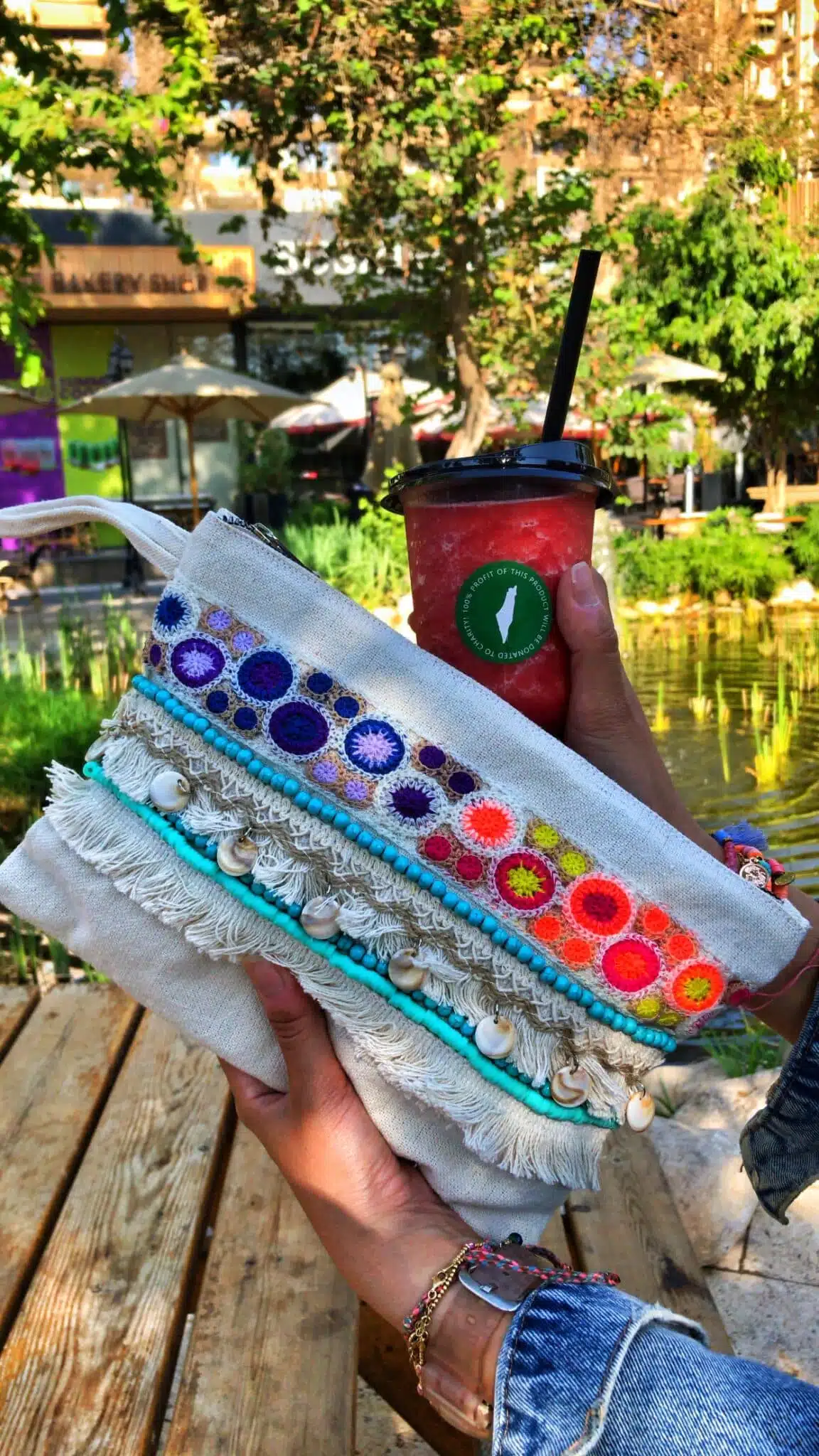 Zan Design Hand Clutch Pop Stitch 1 Zan Design Hand Clutch Pop Stitch