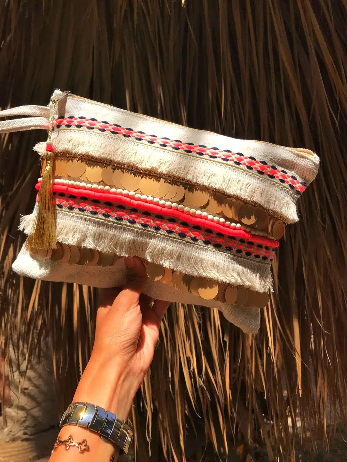 Zan Design Hand Clutch Twinkle Pink Ivory 3 Hand clutch Twinkle Pink Ivory3