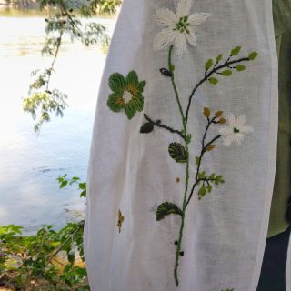Forest Linen Shawl