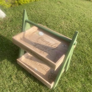 Rustic 2 Tiers Tray