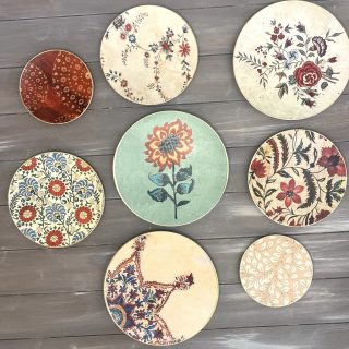 Indian Flower Wall Plates Collection