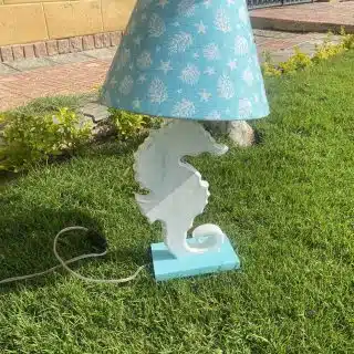 Aqua Sea Horse Side Lamp