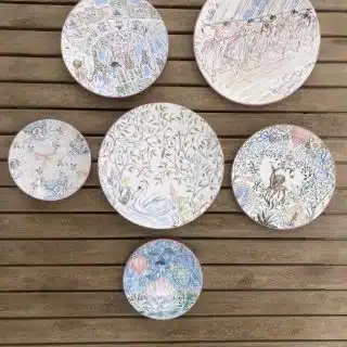 Girls Room Wall Decor Plates