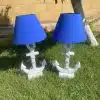 Anchor Turquoise Side Lamp