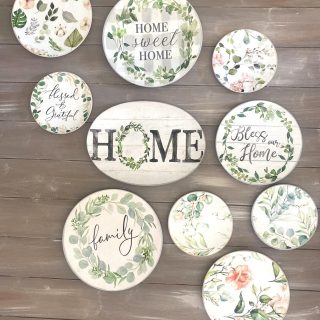 Botanical Home Wall Plates Collection