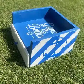 True Blue Summer Plates & Cutlery Organizer