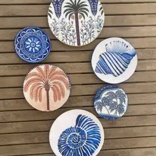 Palms and Sea Shells Wall Plates